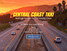 Tablet Screenshot of centralcoasttaxi.com